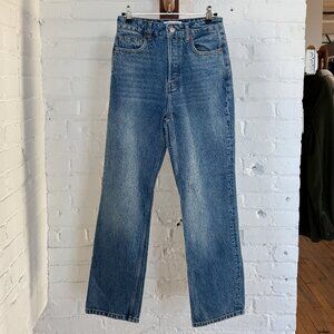 Reformation Cynthia High Rise Straight Jeans in Colorado wash size 26